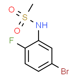 ChemSpider 2D Image | N-(5-Bromo-2-fluorophenyl)methanesulfonamide | C7H7BrFNO2S
