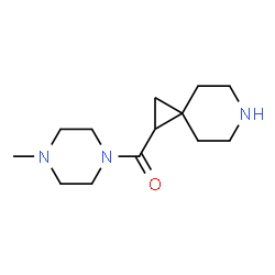 ChemSpider 2D Image | 6-Azaspiro[2.5]oct-1-yl(4-methyl-1-piperazinyl)methanone | C13H23N3O