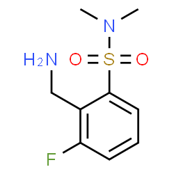 ChemSpider 2D Image | 2-(Aminomethyl)-3-fluoro-N,N-dimethylbenzenesulfonamide | C9H13FN2O2S