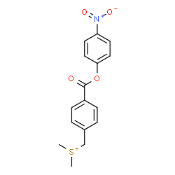 ChemSpider 2D Image | Dimethyl{4-[(4-nitrophenoxy)carbonyl]benzyl}sulfonium | C16H16NO4S