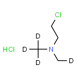 ChemSpider 2D Image | 2-Chloro-N-(~2~H_1_)methyl-N-(~2~H_3_)methylethanamine hydrochloride (1:1) | C4H7D4Cl2N