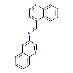ChemSpider 2D Image | N-(4-Quinolinylmethylene)-3-quinolinamine | C19H13N3