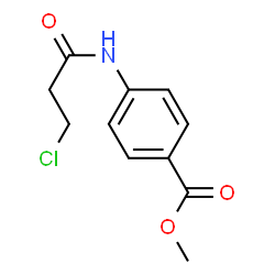 ChemSpider 2D Image | Methyl 4-(3-chloropropanamido)benzoate | C11H12ClNO3