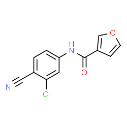 ChemSpider 2D Image | N-(3-Chloro-4-cyanophenyl)-3-furamide | C12H7ClN2O2