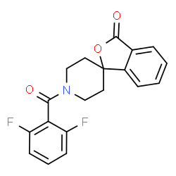 ChemSpider 2D Image | 1'-(2,6-Difluorobenzoyl)-3H-spiro[2-benzofuran-1,4'-piperidin]-3-one | C19H15F2NO3