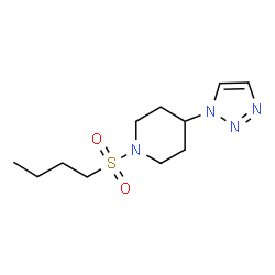 ChemSpider 2D Image | 1-(Butylsulfonyl)-4-(1H-1,2,3-triazol-1-yl)piperidine | C11H20N4O2S