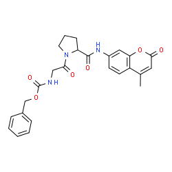 ChemSpider 2D Image | Z-Gly-pro-NH-Mec | C25H25N3O6