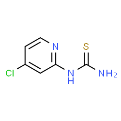ChemSpider 2D Image | 1-(4-Chloro-2-pyridinyl)thiourea | C6H6ClN3S