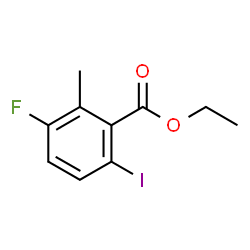 ChemSpider 2D Image | Ethyl 3-fluoro-6-iodo-2-methylbenzoate | C10H10FIO2