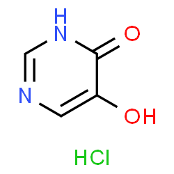 ChemSpider 2D Image | 5-Hydroxypyrimidin-4(3H)-one hydrochloride | C4H5ClN2O2