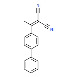 ChemSpider 2D Image | [1-(4-Biphenylyl)ethylidene]malononitrile | C17H12N2