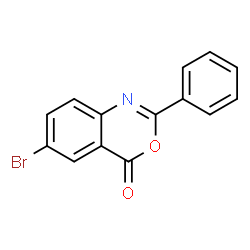 ChemSpider 2D Image | 6-Bromo-2-phenyl-4H-3,1-benzoxazin-4-one | C14H8BrNO2