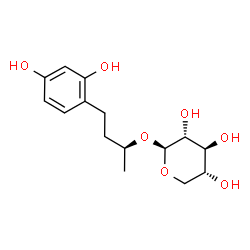ChemSpider 2D Image | (2S)-4-(2,4-Dihydroxyphenyl)-2-butanyl beta-D-xylopyranoside | C15H22O7
