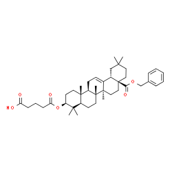 ChemSpider 2D Image | 5-{[(3beta)-28-(Benzyloxy)-28-oxoolean-12-en-3-yl]oxy}-5-oxopentanoic acid | C42H60O6
