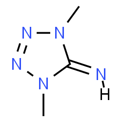 ChemSpider 2D Image | 1,4-Dimethyl-1,4-dihydro-5H-tetrazol-5-imine | C3H7N5