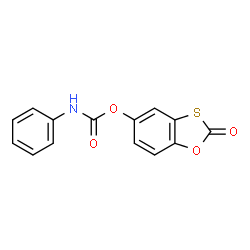 ChemSpider 2D Image | 2-Oxo-1,3-benzoxathiol-5-yl phenylcarbamate | C14H9NO4S