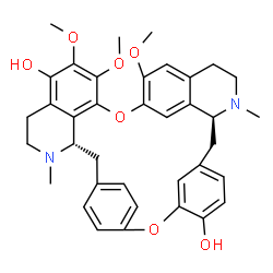ChemSpider 2D Image | (1'alpha)-6,6',7-Trimethoxy-2,2'-dimethyloxyacanthan-5,12'-diol | C37H40N2O7
