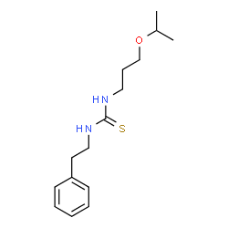 ChemSpider 2D Image | 1-(3-Isopropoxypropyl)-3-(2-phenylethyl)thiourea | C15H24N2OS