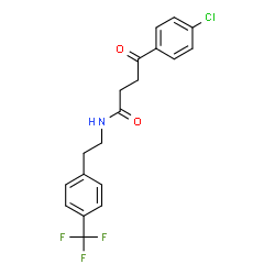 ChemSpider 2D Image | 4-(4-Chlorophenyl)-4-oxo-N-{2-[4-(trifluoromethyl)phenyl]ethyl}butanamide | C19H17ClF3NO2