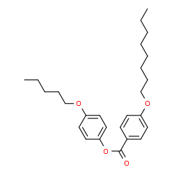ChemSpider 2D Image | 4-(Pentyloxy)phenyl 4-(octyloxy)benzoate | C26H36O4