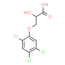 ChemSpider 2D Image | 2-Hydroxy-3-(2,4,5-trichlorophenoxy)propanoic acid | C9H7Cl3O4