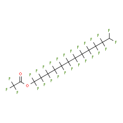 ChemSpider 2D Image | 1,1,2,2,3,3,4,4,5,5,6,6,7,7,8,8,9,9,10,10,11,11,12,12-Tetracosafluorododecyl trifluoroacetate | C14HF27O2