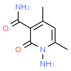 ChemSpider 2D Image | 1-amino-4,6-dimethyl-2-oxopyridine-3-carboxamide | C8H11N3O2