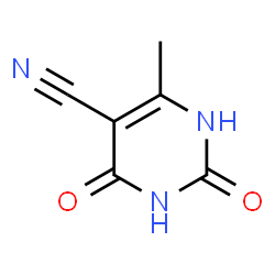 ChemSpider 2D Image | 6-Methyl-2,4-dioxo-1,2,3,4-tetrahydro-5-pyrimidinecarbonitrile | C6H5N3O2