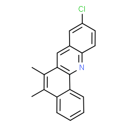 ChemSpider 2D Image | 9-Chloro-5,6-dimethylbenzo[c]acridine | C19H14ClN