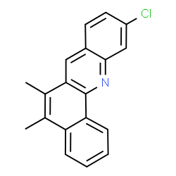 ChemSpider 2D Image | 10-Chloro-5,6-dimethylbenzo[c]acridine | C19H14ClN