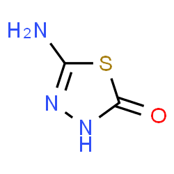 ChemSpider 2D Image | 5-Amino-1,3,4-thiadiazol-2(3H)-one | C2H3N3OS