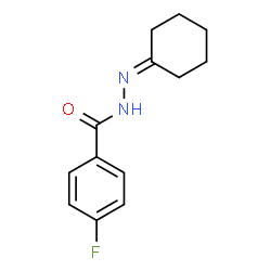 ChemSpider 2D Image | N'-Cyclohexylidene-4-fluorobenzohydrazide | C13H15FN2O