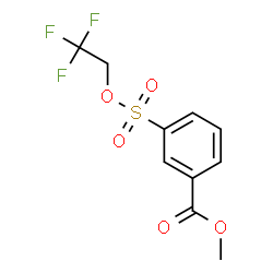 ChemSpider 2D Image | Methyl 3-[(2,2,2-trifluoroethoxy)sulfonyl]benzoate | C10H9F3O5S