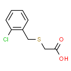 ChemSpider 2D Image | 2-((2-Chlorobenzyl)thio)acetic acid | C9H9ClO2S