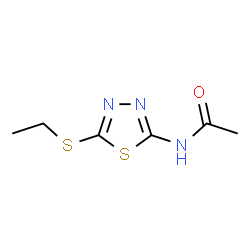 ChemSpider 2D Image | N-[5-(Ethylsulfanyl)-1,3,4-thiadiazol-2-yl]acetamide | C6H9N3OS2