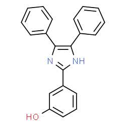 ChemSpider 2D Image | 3-(4,5-Diphenyl-1H-imidazol-2-yl)phenol | C21H16N2O