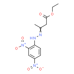 ChemSpider 2D Image | Ethyl 3-[(2,4-dinitrophenyl)hydrazono]butanoate | C12H14N4O6