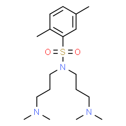 ChemSpider 2D Image | N,N-Bis[3-(dimethylamino)propyl]-2,5-dimethylbenzenesulfonamide | C18H33N3O2S