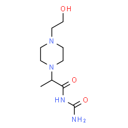 ChemSpider 2D Image | N-Carbamoyl-2-[4-(2-hydroxyethyl)-1-piperazinyl]propanamide | C10H20N4O3
