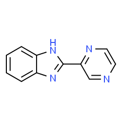 ChemSpider 2D Image | 2-(2-Pyrazinyl)-1H-benzimidazole | C11H8N4