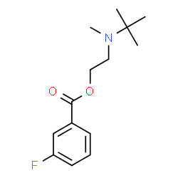 ChemSpider 2D Image | 2-[Methyl(2-methyl-2-propanyl)amino]ethyl 3-fluorobenzoate | C14H20FNO2