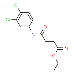 ChemSpider 2D Image | Ethyl 4-[(3,4-dichlorophenyl)amino]-4-oxobutanoate | C12H13Cl2NO3