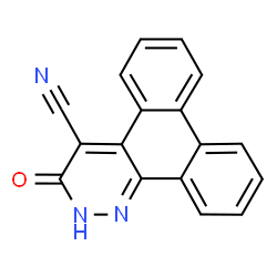 ChemSpider 2D Image | 3-Oxo-2,3-dihydrodibenzo[f,h]cinnoline-4-carbonitrile | C17H9N3O