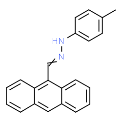 ChemSpider 2D Image | 1-(9-Anthrylmethylene)-2-(4-methylphenyl)hydrazine | C22H18N2
