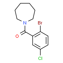 ChemSpider 2D Image | 1-Azepanyl(2-bromo-5-chlorophenyl)methanone | C13H15BrClNO