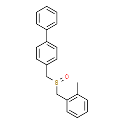 ChemSpider 2D Image | 4-{[(2-Methylbenzyl)sulfinyl]methyl}biphenyl | C21H20OS