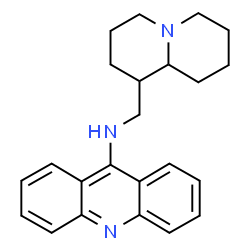 ChemSpider 2D Image | N-(Octahydro-2H-quinolizin-1-ylmethyl)-9-acridinamine | C23H27N3