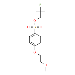 ChemSpider 2D Image | 2,2,2-Trifluoroethyl 4-(2-methoxyethoxy)benzenesulfonate | C11H13F3O5S