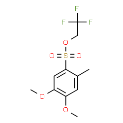 ChemSpider 2D Image | 2,2,2-Trifluoroethyl 4,5-dimethoxy-2-methylbenzenesulfonate | C11H13F3O5S