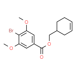 ChemSpider 2D Image | 3-Cyclohexen-1-ylmethyl 4-bromo-3,5-dimethoxybenzoate | C16H19BrO4